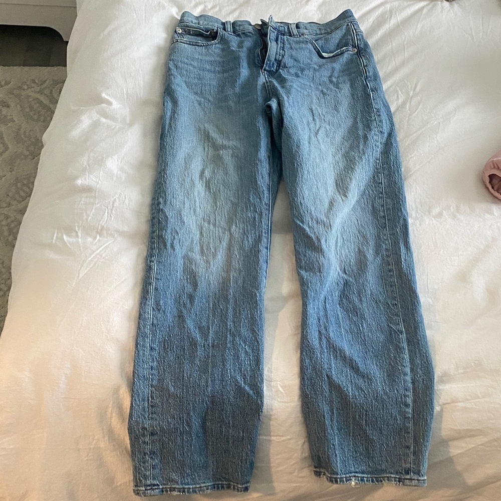 Madewell Straight-Leg Jeans in Light Blue Denim
